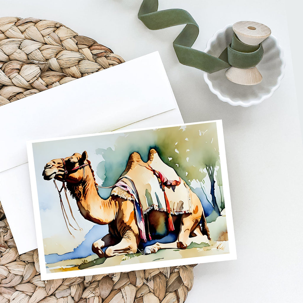Camel Greeting Cards Pack of 8 Blank Cards with Envelopes Whimsical A7 Size 5x7