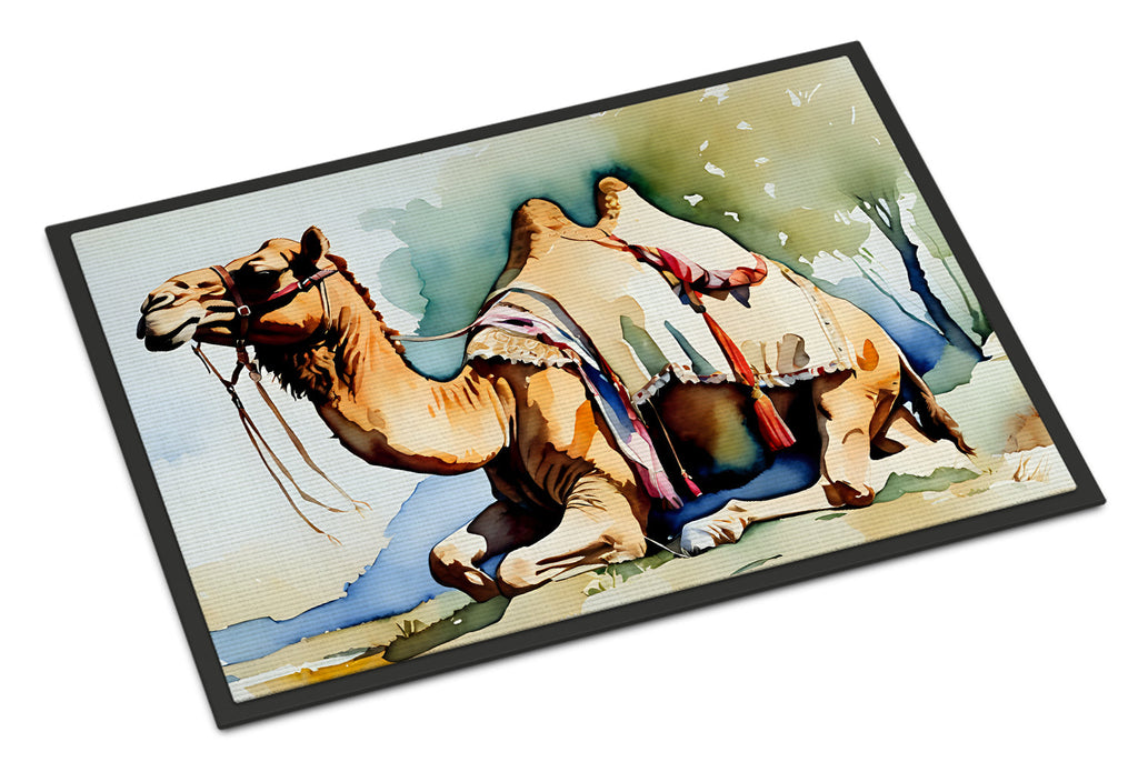 Camel Doormat Indoor Outdoor 24H X 36W Front Door Mat Rugs for Entryway, Non Slip Washable Low Pile,
