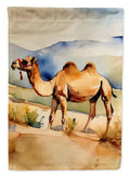 Camel House Flag 28x40 Porch Sleeve Pole Decorative Outside Yard Banner Artwork Wall Hanging, Polyester