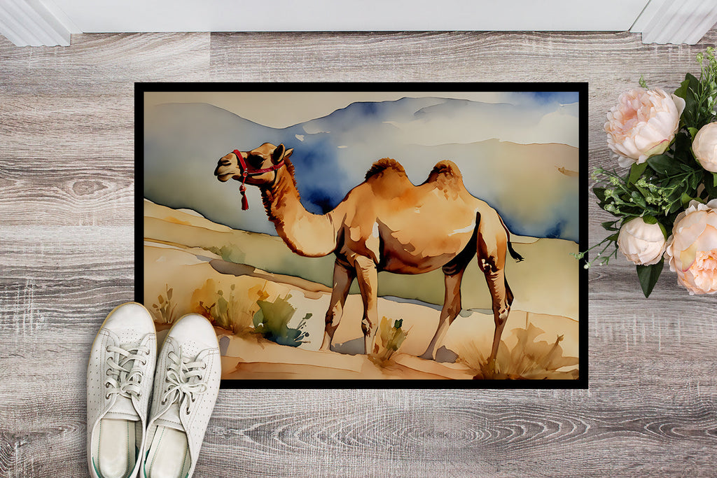 Camel Doormat Indoor Outdoor 24H X 36W Front Door Mat Rugs for Entryway, Non Slip Washable Low Pile,