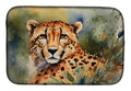 Cheetah Dish Drying Mat Absorbent Dish Drying Mat Pad for Kitchen Counter Dish Drainer Mat for Countertop, 14 x 21", Multicolor