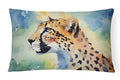 Cheetah Decorative Throw Pillow 12x16 Indoor Outdoor Accent Cushion, Fabric Cover with Insert for Sofa, Bed, Porch & Living Room