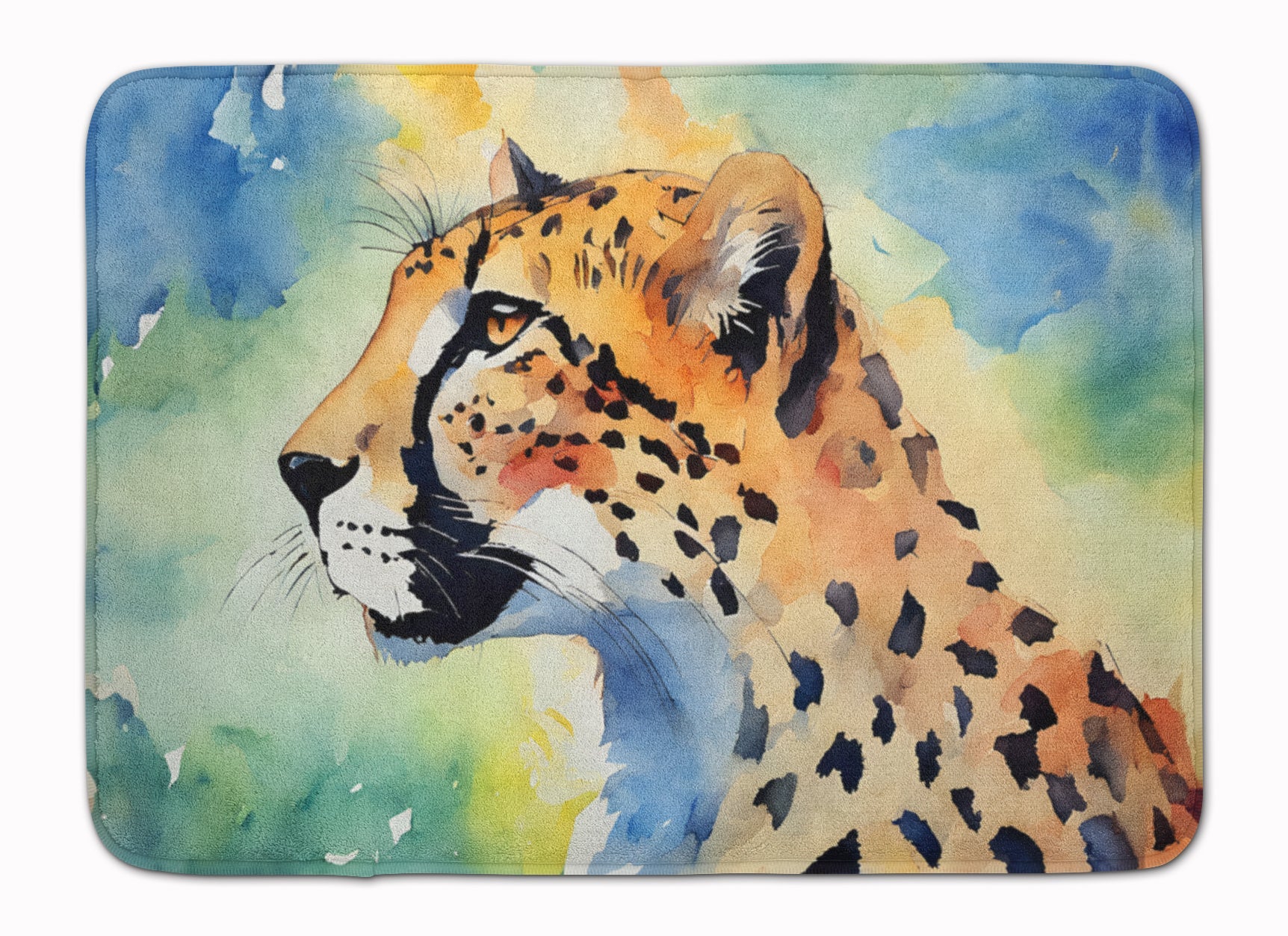 Cheetah Memory Foam Kitchen Mat Machine Washable Anti-Fatigue Cushion Comfort Bath or Kitchen Rug