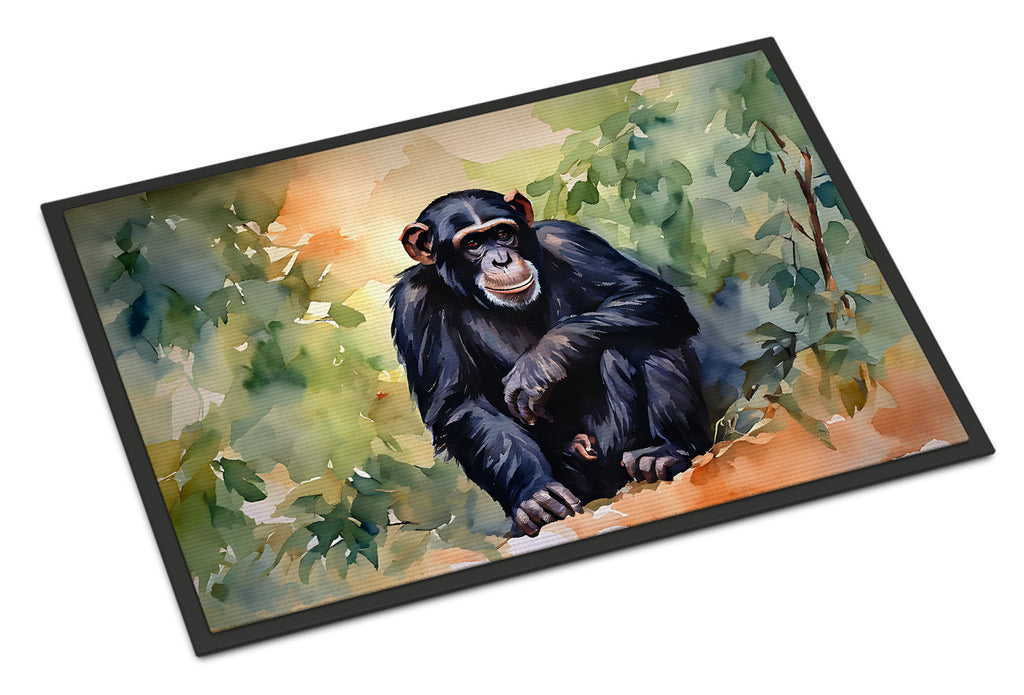 Chimpanzee Doormat Indoor Outdoor 18H X 27W Front Door Mat Rugs for Entryway, Non Slip Washable