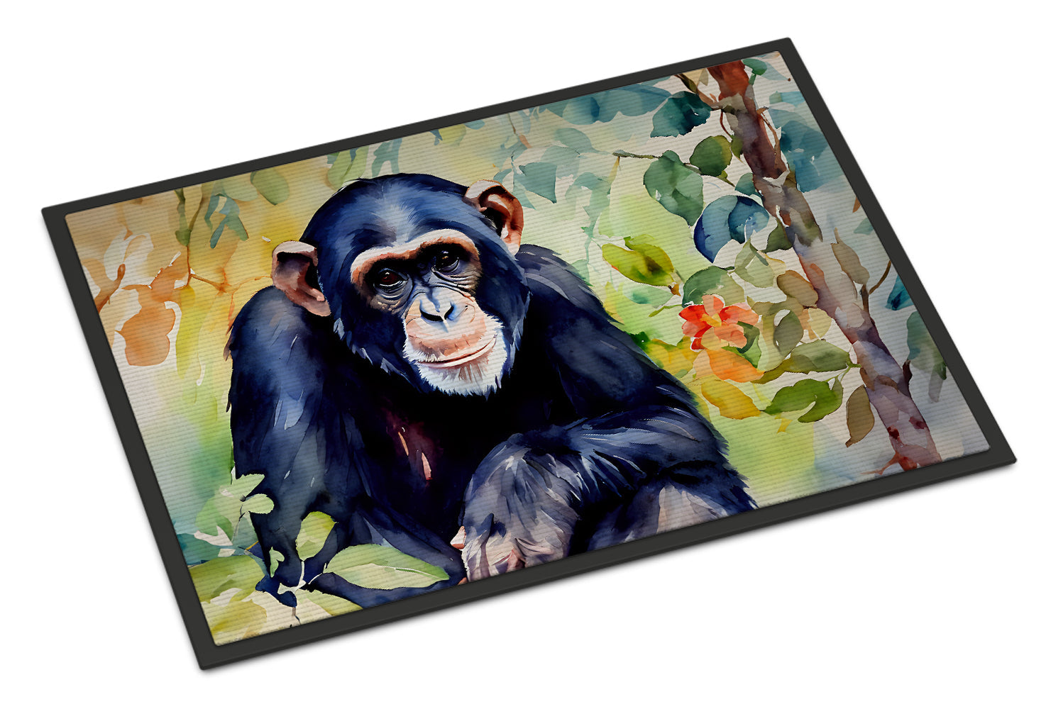 Chimpanzee Doormat Indoor Outdoor 18H X 27W Front Door Mat Rugs for Entryway, Non Slip Washable