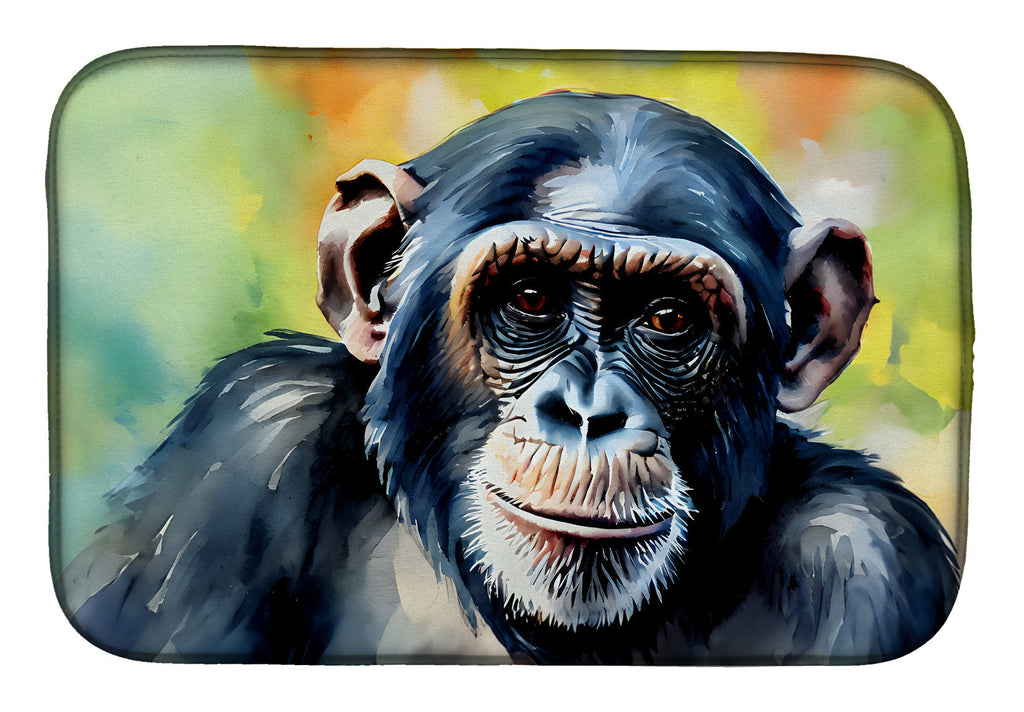 Chimpanzee Dish Drying Mat Absorbent Dish Drying Mat Pad for Kitchen Counter Dish Drainer Mat for Countertop, 14 x 21", Multicolor