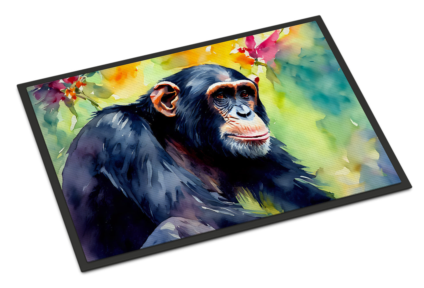 Chimpanzee Doormat Indoor Outdoor 24H X 36W Front Door Mat Rugs for Entryway, Non Slip Washable Low Pile,
