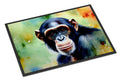 Chimpanzee Doormat Indoor Outdoor 18H X 27W Front Door Mat Rugs for Entryway, Non Slip Washable
