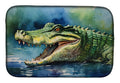 Crocodile Dish Drying Mat Absorbent Dish Drying Mat Pad for Kitchen Counter Dish Drainer Mat for Countertop, 14 x 21", Multicolor