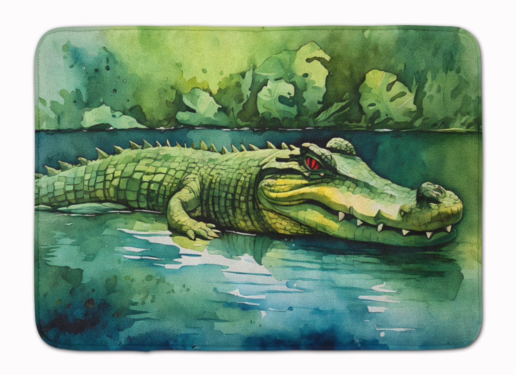 Crocodile Memory Foam Kitchen Mat Machine Washable Anti-Fatigue Cushion Comfort Bath or Kitchen Rug