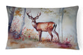 Deer Decorative Throw Pillow 12x16 Indoor Outdoor Accent Cushion, Fabric Cover with Insert for Sofa, Bed, Porch & Living Room