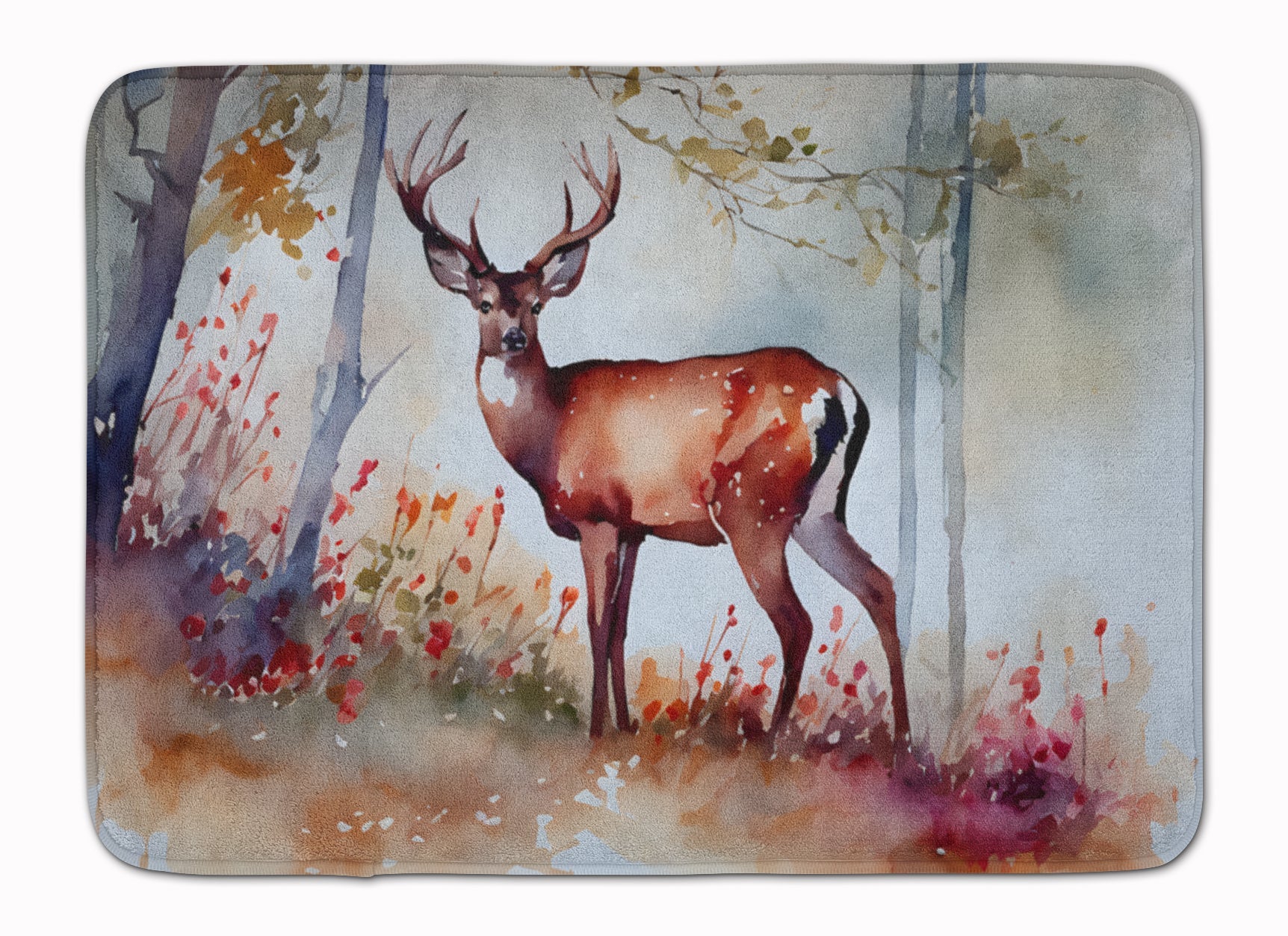 Deer Memory Foam Kitchen Mat Machine Washable Anti-Fatigue Cushion Comfort Bath or Kitchen Rug