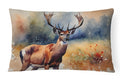 Deer Decorative Throw Pillow 12x16 Indoor Outdoor Accent Cushion, Fabric Cover with Insert for Sofa, Bed, Porch & Living Room
