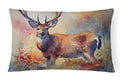 Deer Decorative Throw Pillow 12x16 Indoor Outdoor Accent Cushion, Fabric Cover with Insert for Sofa, Bed, Porch & Living Room