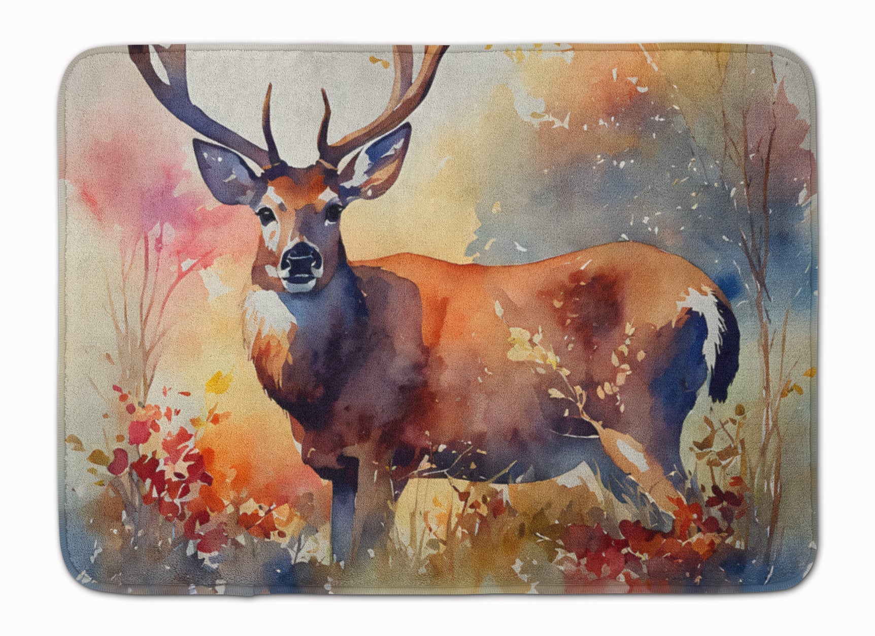 Deer Memory Foam Kitchen Mat Machine Washable Anti-Fatigue Cushion Comfort Bath or Kitchen Rug