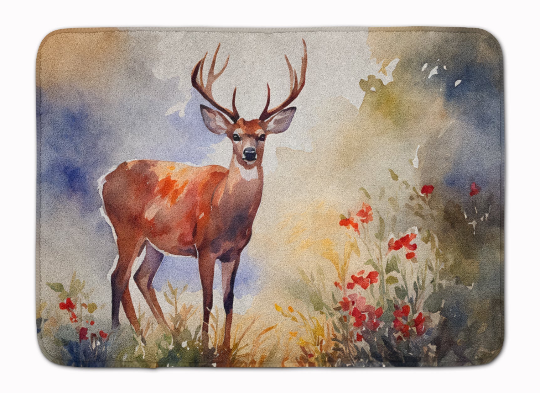 Deer Memory Foam Kitchen Mat Machine Washable Anti-Fatigue Cushion Comfort Bath or Kitchen Rug