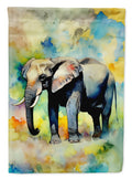 Elephant House Flag 28x40 Porch Sleeve Pole Decorative Outside Yard Banner Artwork Wall Hanging, Polyester