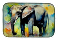Elephant Dish Drying Mat Absorbent Dish Drying Mat Pad for Kitchen Counter Dish Drainer Mat for Countertop, 14 x 21", Multicolor