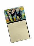 Elephant Watercolor Sticky Note Holder Refillable Dispenser Desk Accessory 3x3 Pad Gift