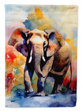 Elephant House Flag 28x40 Porch Sleeve Pole Decorative Outside Yard Banner Artwork Wall Hanging, Polyester