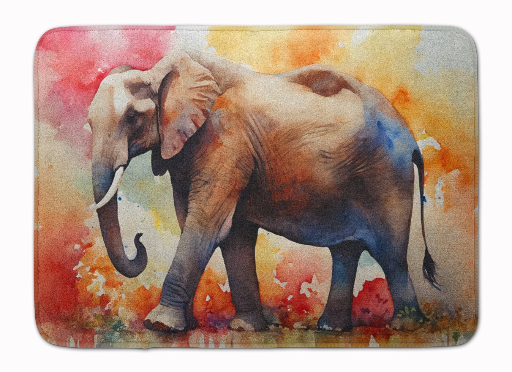 Elephant Memory Foam Kitchen Mat Machine Washable Anti-Fatigue Cushion Comfort Bath or Kitchen Rug
