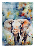 Elephant House Flag 28x40 Porch Sleeve Pole Decorative Outside Yard Banner Artwork Wall Hanging, Polyester