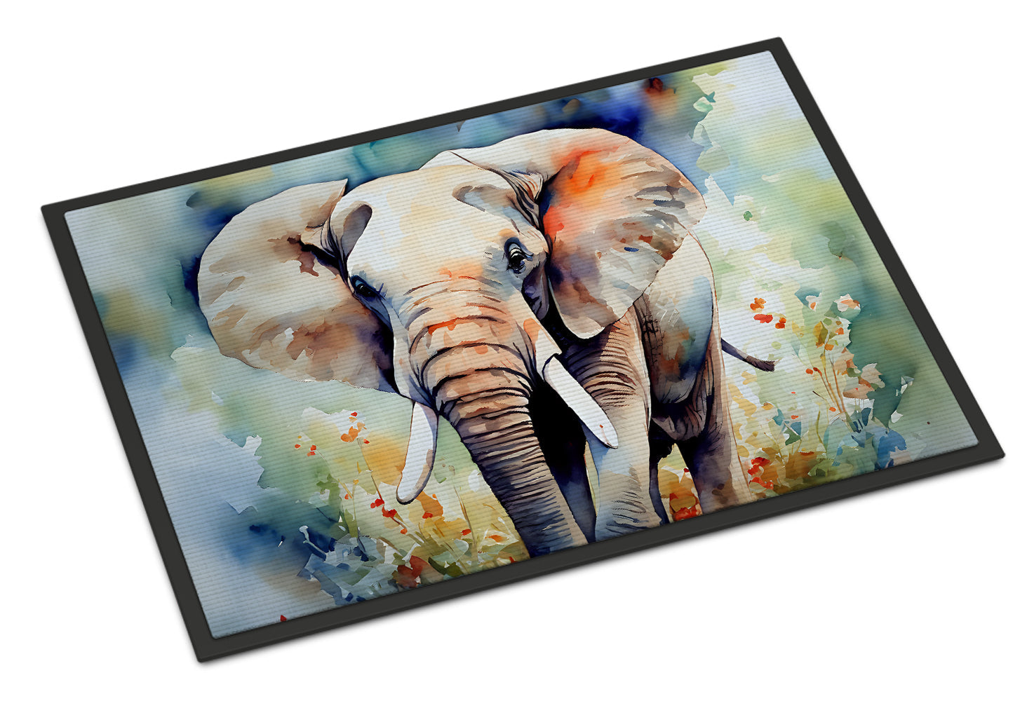 Elephant Doormat Indoor Outdoor 18H X 27W Front Door Mat Rugs for Entryway, Non Slip Washable