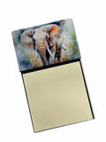 Elephant Watercolor Sticky Note Holder Refillable Dispenser Desk Accessory 3x3 Pad Gift