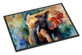 Elephant Doormat Indoor Outdoor 24H X 36W Front Door Mat Rugs for Entryway, Non Slip Washable Low Pile,