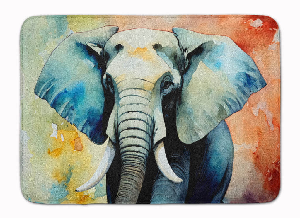 Elephant Memory Foam Kitchen Mat Machine Washable Anti-Fatigue Cushion Comfort Bath or Kitchen Rug
