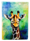 Giraffe House Flag 28x40 Porch Sleeve Pole Decorative Outside Yard Banner Artwork Wall Hanging, Polyester