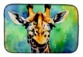 Giraffe Dish Drying Mat Absorbent Dish Drying Mat Pad for Kitchen Counter Dish Drainer Mat for Countertop, 14 x 21", Multicolor