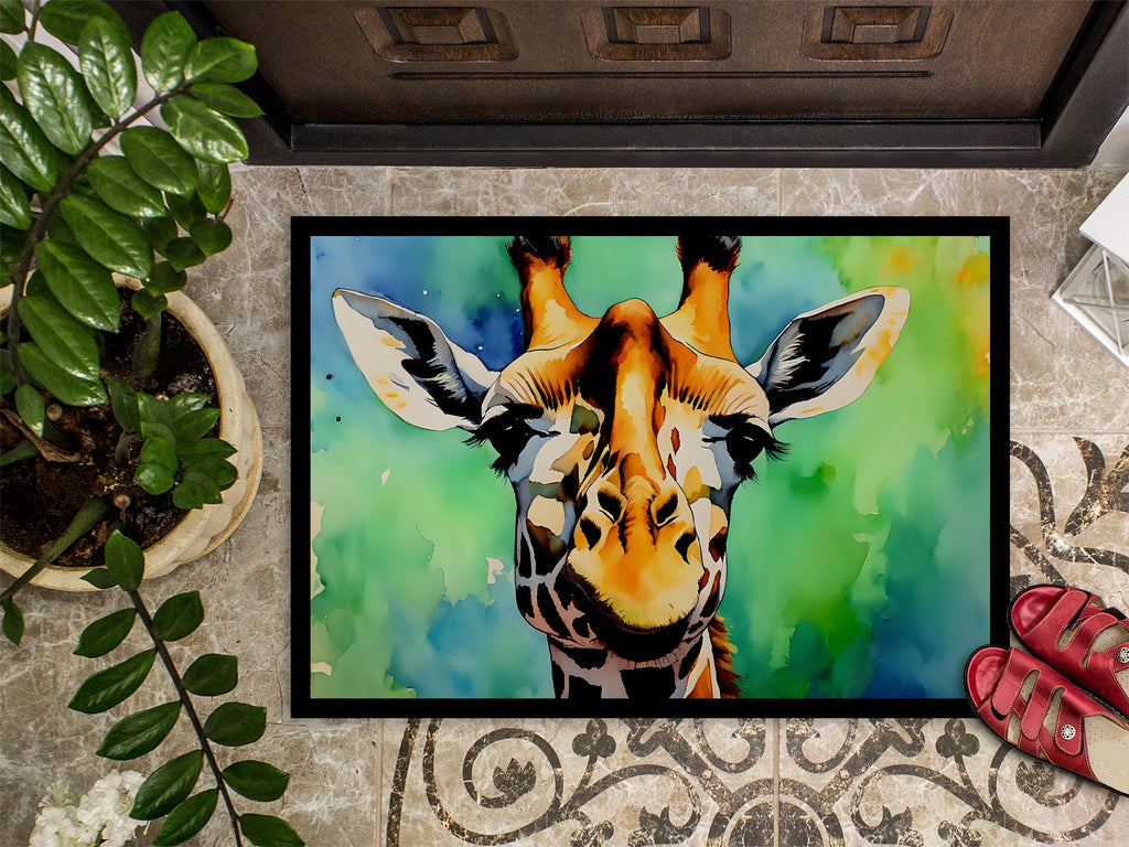 Giraffe Doormat Indoor Outdoor 24H X 36W Front Door Mat Rugs for Entryway, Non Slip Washable Low Pile,