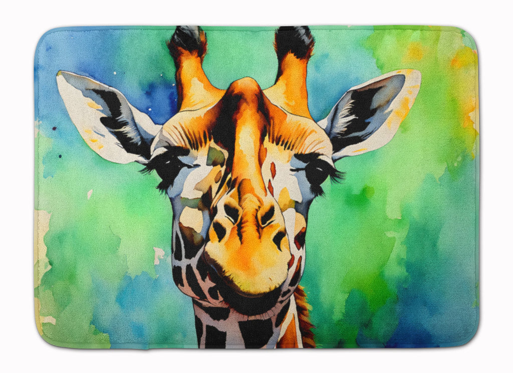 Giraffe Memory Foam Kitchen Mat Machine Washable Anti-Fatigue Cushion Comfort Bath or Kitchen Rug