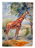 Giraffe House Flag 28x40 Porch Sleeve Pole Decorative Outside Yard Banner Artwork Wall Hanging, Polyester