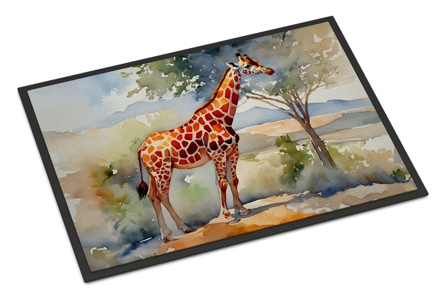 Giraffe Doormat Indoor Outdoor 24H X 36W Front Door Mat Rugs for Entryway, Non Slip Washable Low Pile,