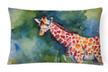 Giraffe Decorative Throw Pillow 12x16 Indoor Outdoor Accent Cushion, Fabric Cover with Insert for Sofa, Bed, Porch & Living Room