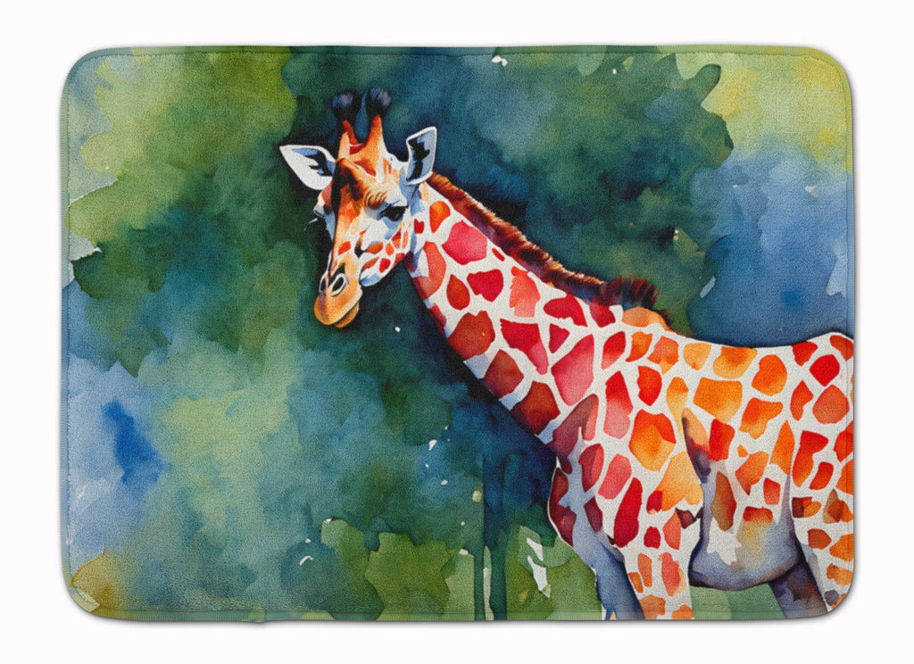 Giraffe Memory Foam Kitchen Mat Machine Washable Anti-Fatigue Cushion Comfort Bath or Kitchen Rug