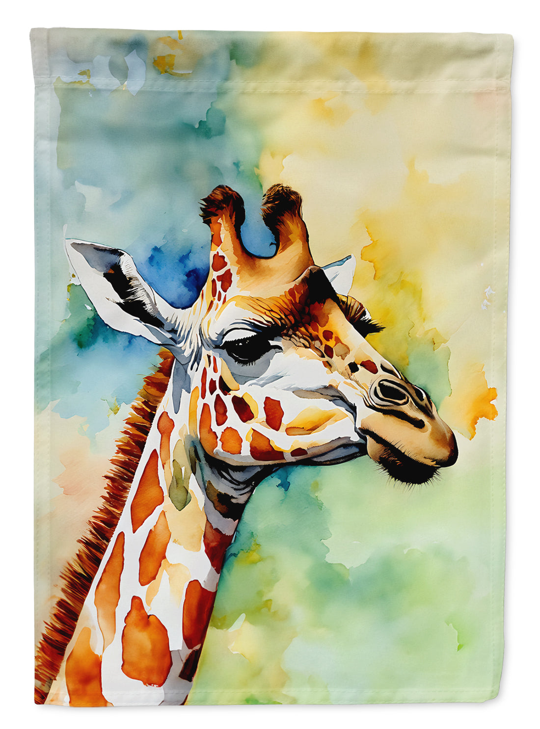 Giraffe House Flag 28x40 Porch Sleeve Pole Decorative Outside Yard Banner Artwork Wall Hanging, Polyester