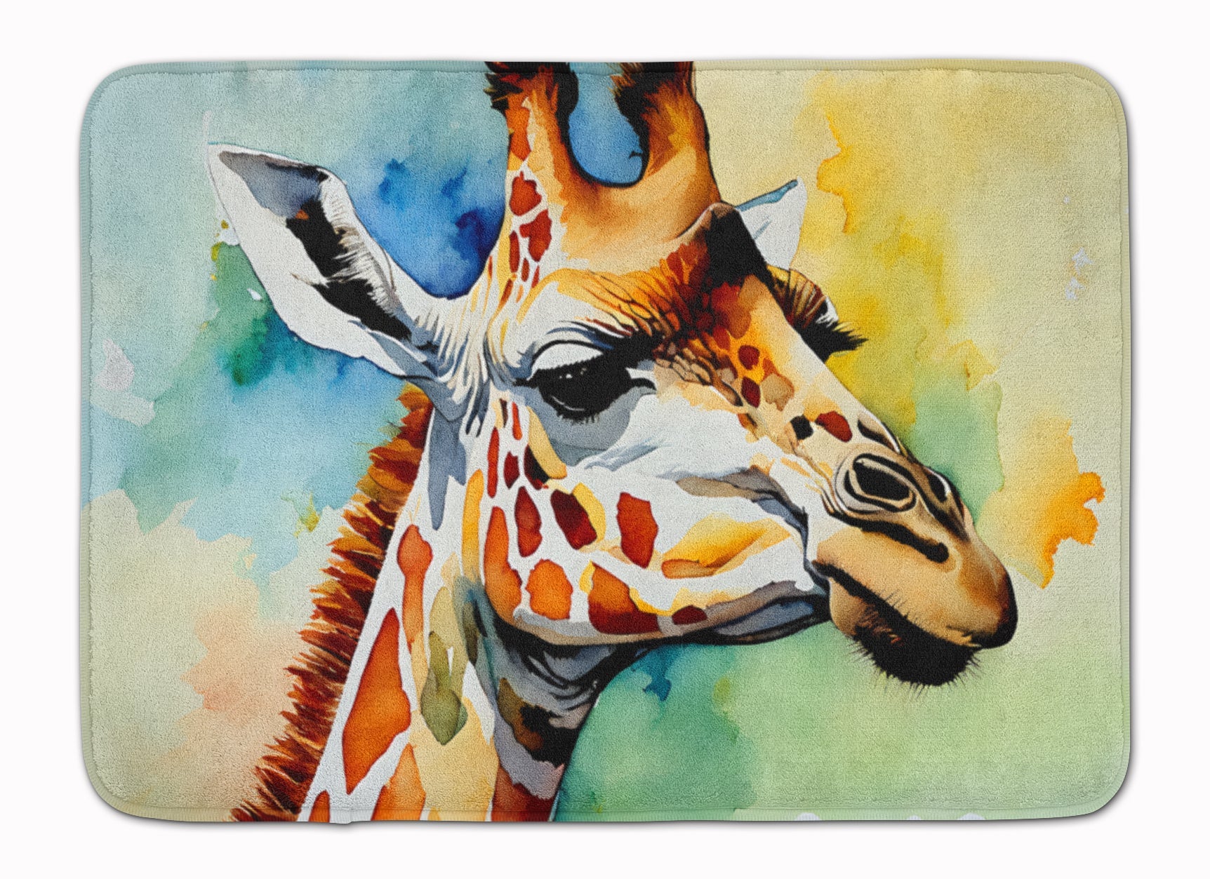 Giraffe Memory Foam Kitchen Mat Machine Washable Anti-Fatigue Cushion Comfort Bath or Kitchen Rug