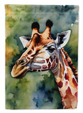Giraffe House Flag 28x40 Porch Sleeve Pole Decorative Outside Yard Banner Artwork Wall Hanging, Polyester