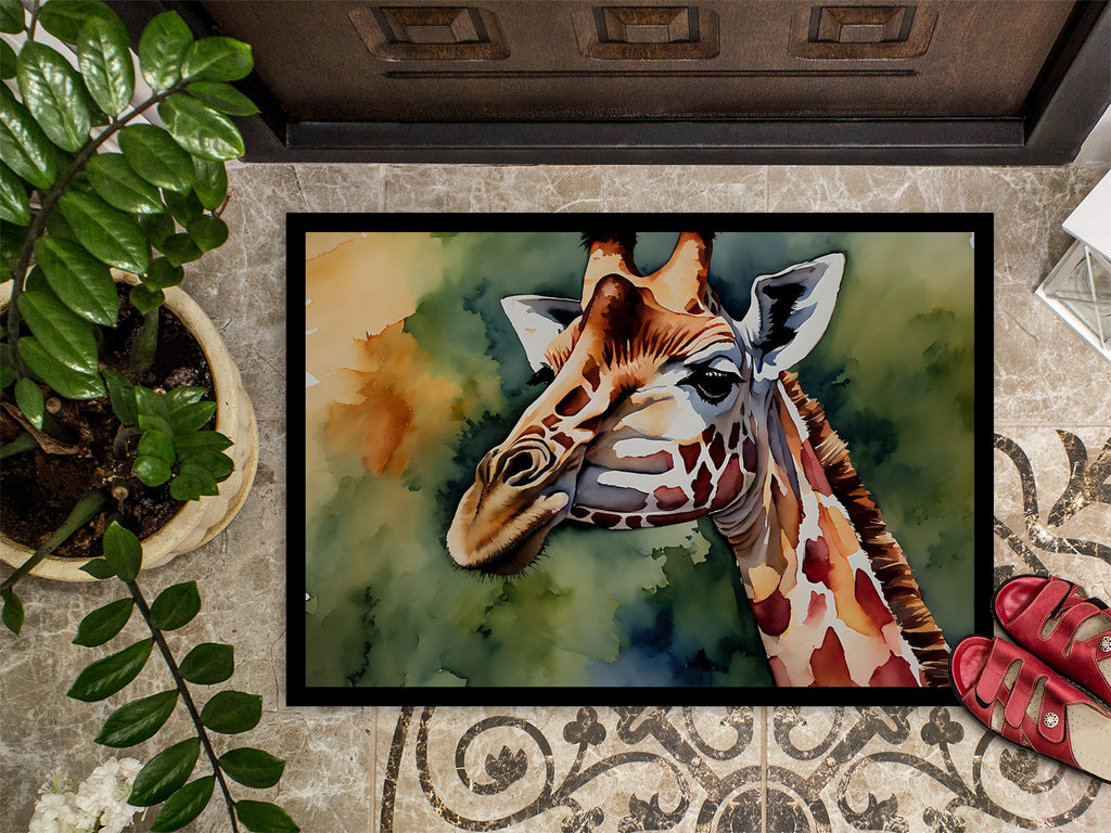 Giraffe Doormat Indoor Outdoor 24H X 36W Front Door Mat Rugs for Entryway, Non Slip Washable Low Pile,