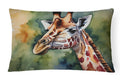 Giraffe Decorative Throw Pillow 12x16 Indoor Outdoor Accent Cushion, Fabric Cover with Insert for Sofa, Bed, Porch & Living Room