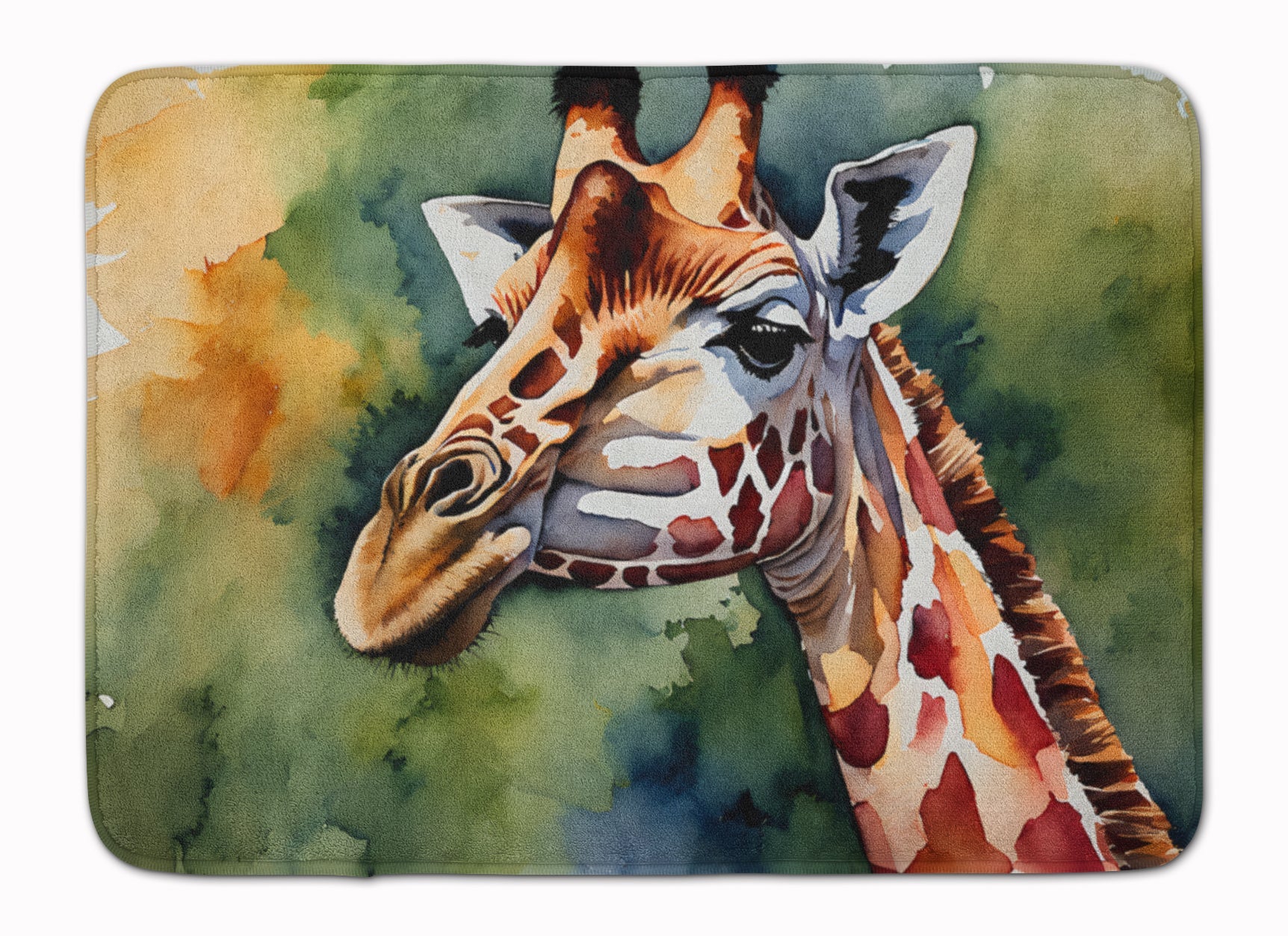 Giraffe Memory Foam Kitchen Mat Machine Washable Anti-Fatigue Cushion Comfort Bath or Kitchen Rug