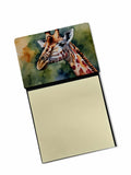 Giraffe Watercolor Sticky Note Holder Refillable Dispenser Desk Accessory 3x3 Pad Gift