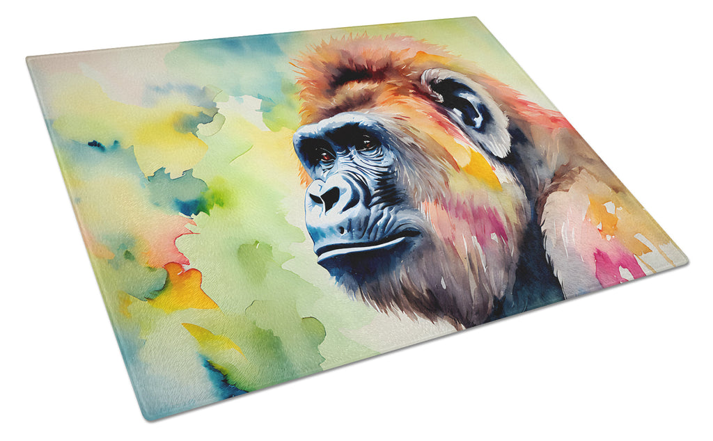 Gorilla Cutting Board Tempered Glass Kitchen Cutting Surface, Heat Resistant Chopping, Non-Slip Feet, Food Prep & Serving