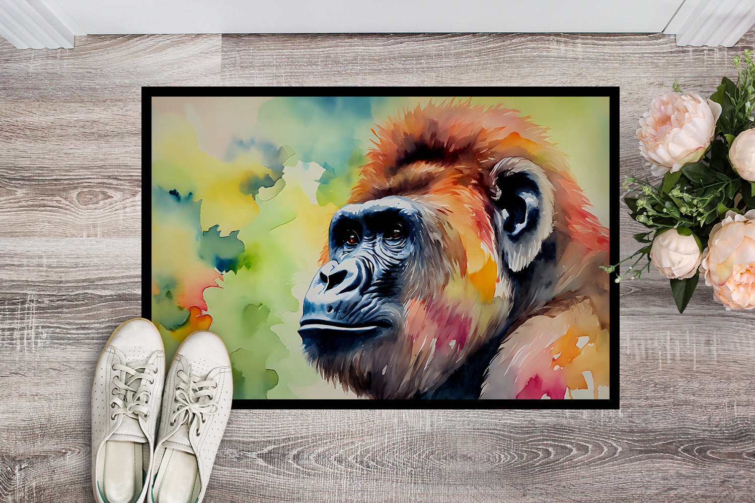 Gorilla Doormat Indoor Outdoor 18H X 27W Front Door Mat Rugs for Entryway, Non Slip Washable