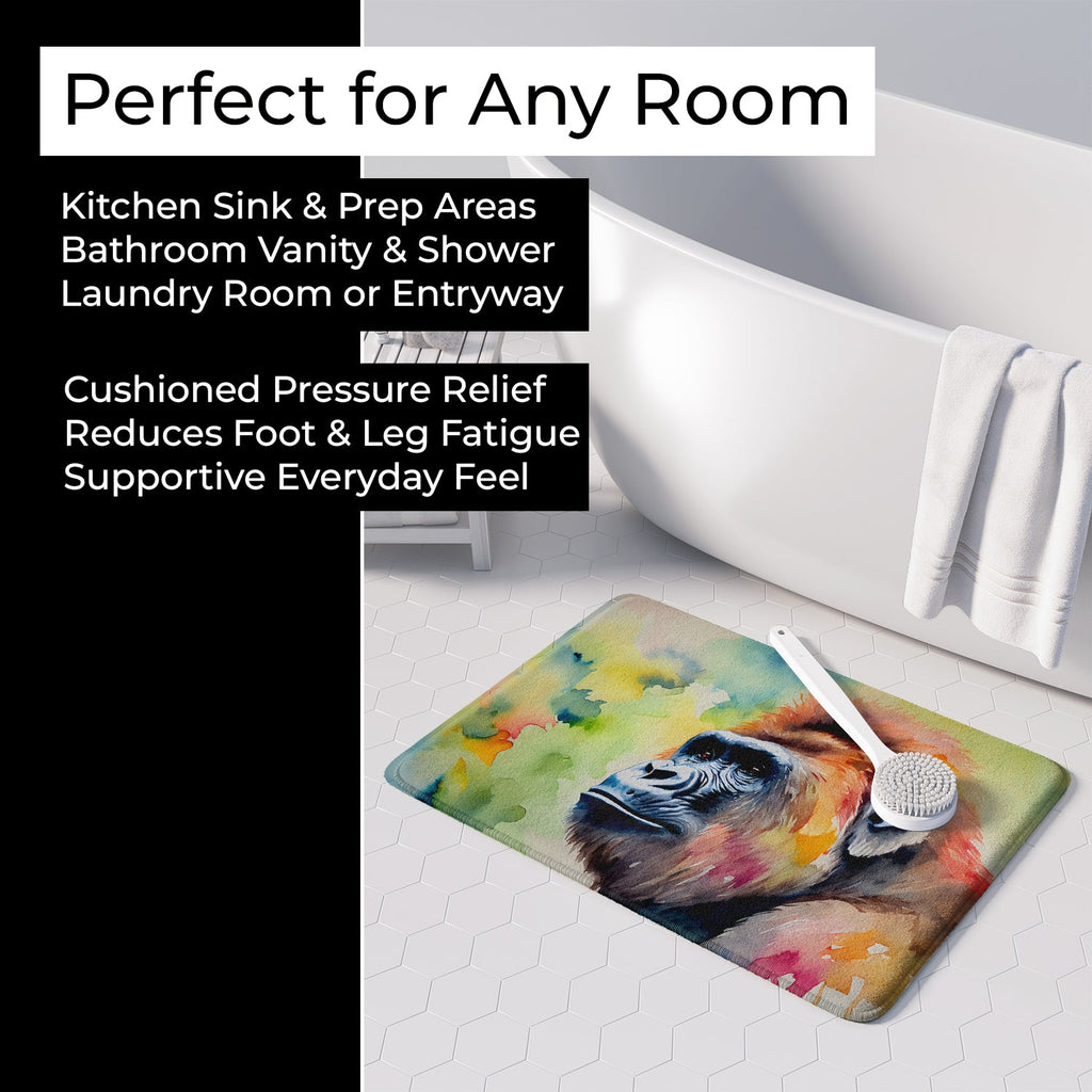 Gorilla Memory Foam Kitchen Mat Machine Washable Anti-Fatigue Cushion Comfort Bath or Kitchen Rug