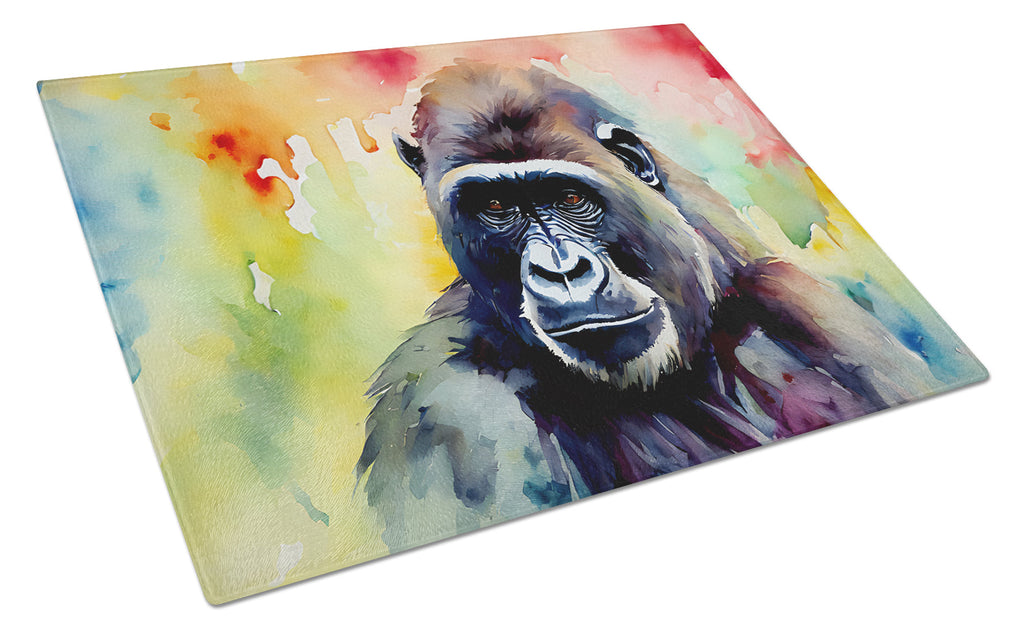 Gorilla Cutting Board Tempered Glass Kitchen Cutting Surface, Heat Resistant Chopping, Non-Slip Feet, Food Prep & Serving