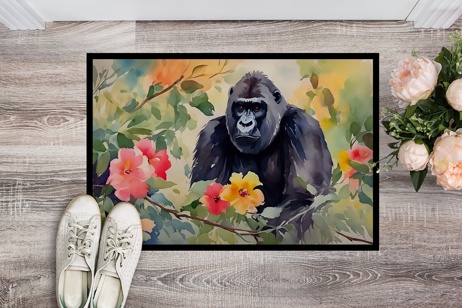 Gorilla Doormat Indoor Outdoor 24H X 36W Front Door Mat Rugs for Entryway, Non Slip Washable Low Pile,